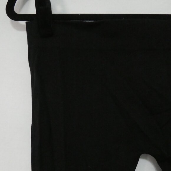 ARDENE M/L medium / large Black Leggings With Ribbed Waistband & Bottom Hems - Picture 9 of 14